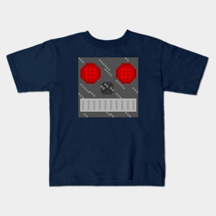 Robot face pixel Kids T-Shirt